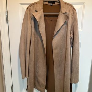 Fall faux- suede jacket